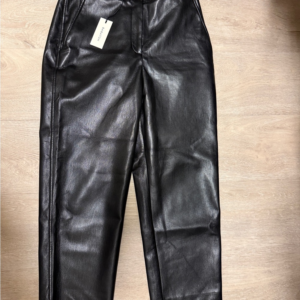 Aritzia black Faux Leather Pants